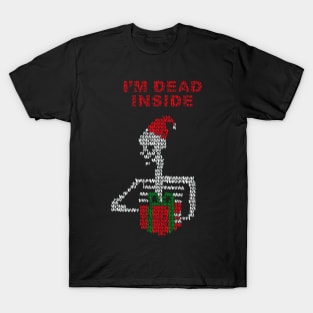 im dead inside ugly christmas sweater T-Shirt